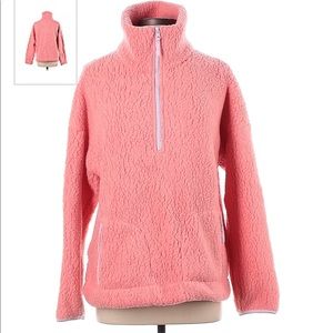 Pink J. Crew Vintage Fleece Jacket NWOT